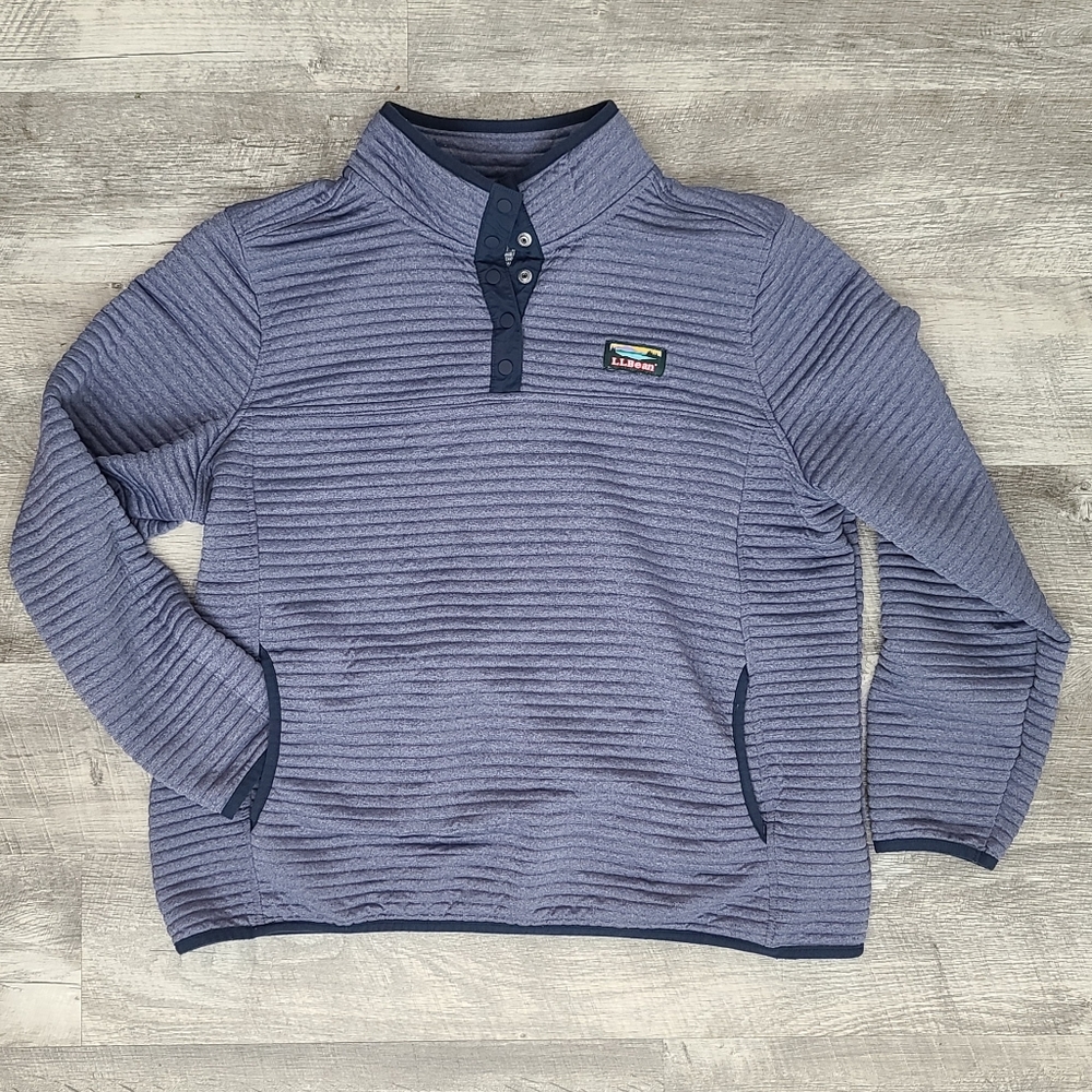 EUC Blue LL BEAN Airlight Pullover Size XLP